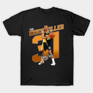 Reggie Miller Choke Sign Basketball Legend Signature Vintage Retro 80s 90s Bootleg Rap Style T-Shirt